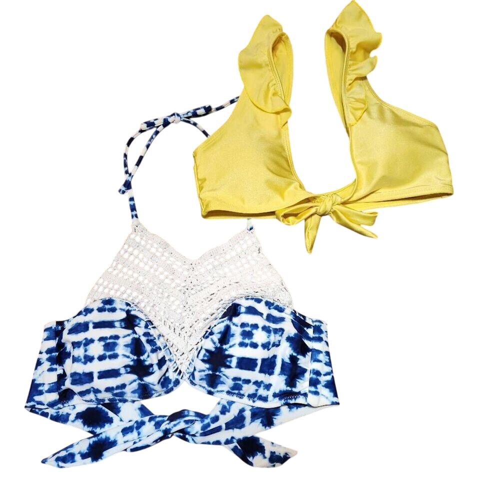 Missguided and Raisins bikini tops